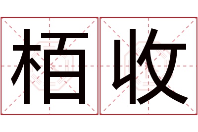 栢收名字寓意