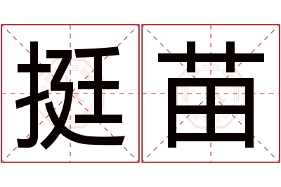 挺苗名字寓意