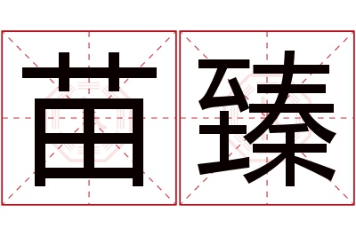 苗臻名字寓意