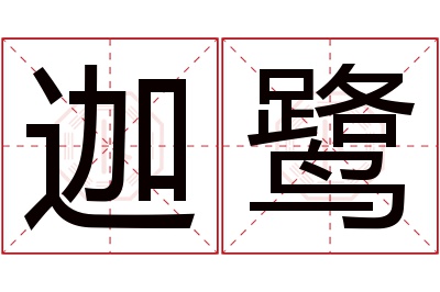 迦鹭名字寓意