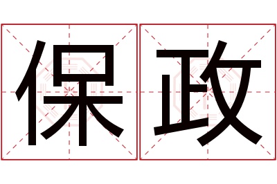 保政名字寓意