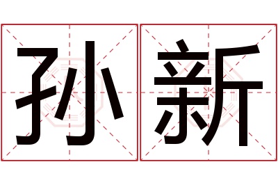 孙新名字寓意 孙新名字寓意