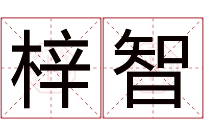 梓智名字寓意