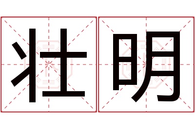 壮明名字寓意