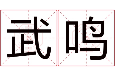 武鸣名字寓意