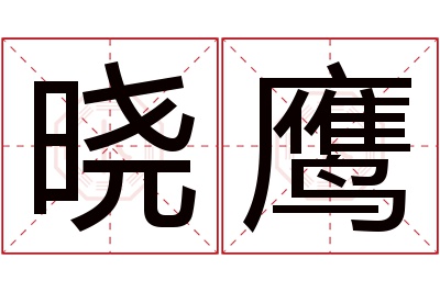 晓鹰名字寓意