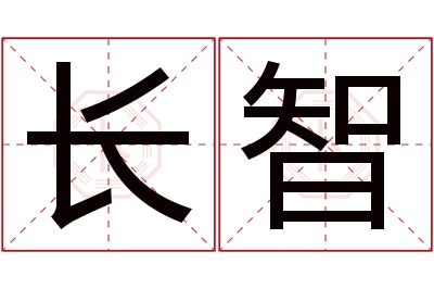 长智名字寓意