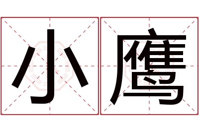 小鹰名字寓意