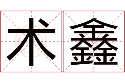 术鑫名字寓意