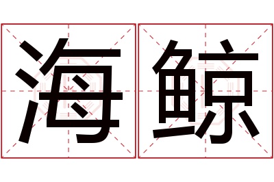 海鲸名字寓意