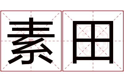 素田名字寓意