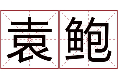 袁鲍名字寓意