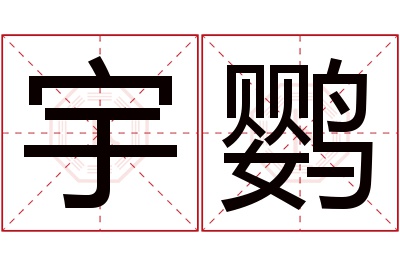 宇鹦名字寓意