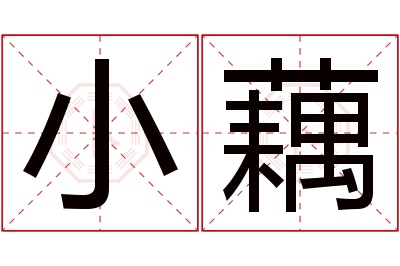 小藕名字寓意