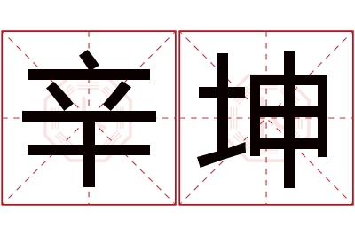 辛坤名字寓意