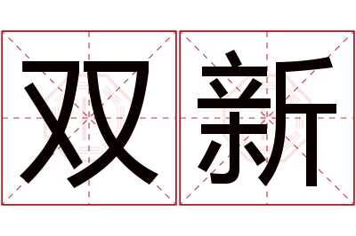 双新名字寓意