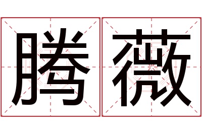 腾薇名字寓意