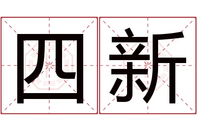 四新名字寓意