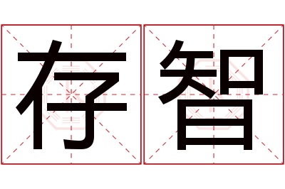 存智名字寓意