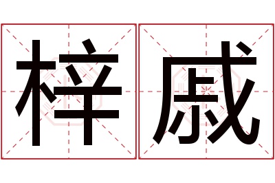 梓戚名字寓意