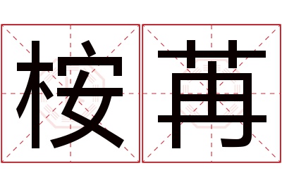 桉苒名字寓意