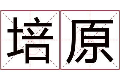 培原名字寓意