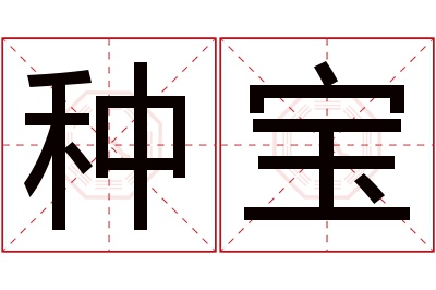 种宝名字寓意