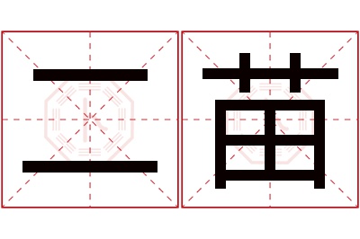 二苗名字寓意