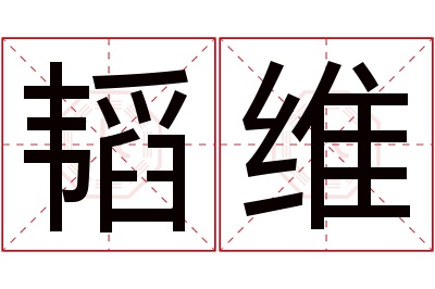 韬维名字寓意