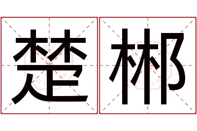 楚郴名字寓意