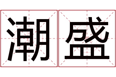 潮盛名字寓意