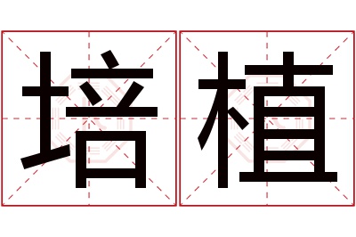 培植名字寓意