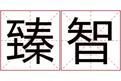 臻智名字寓意