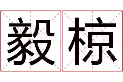 毅椋名字寓意