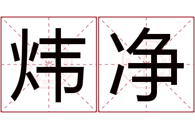 炜净名字寓意