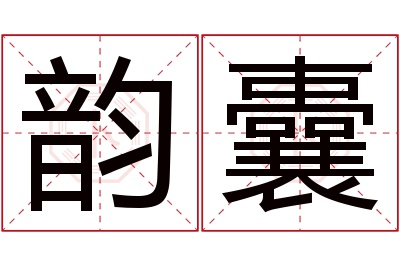 韵囊名字寓意