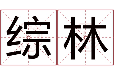 综林名字寓意