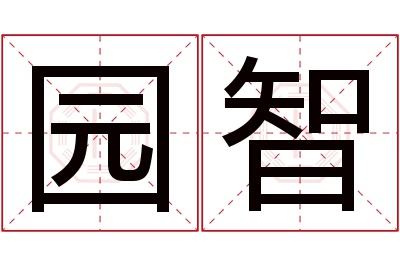 园智名字寓意 园智名字寓意
