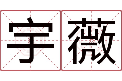 宇薇名字寓意