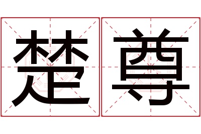 楚尊名字寓意