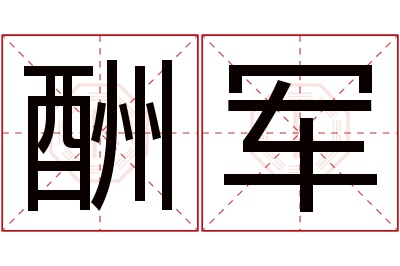 酬军名字寓意 酬军名字寓意