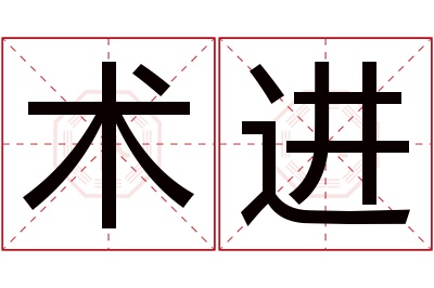 术进名字寓意 术进名字寓意