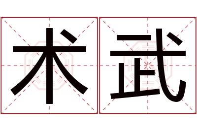 术武名字寓意