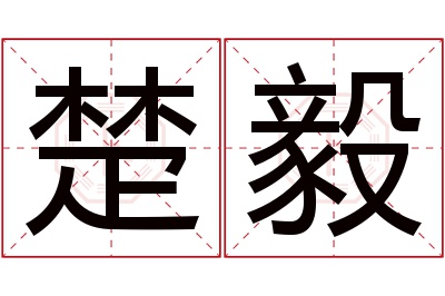 楚毅名字寓意