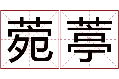 菀葶名字寓意