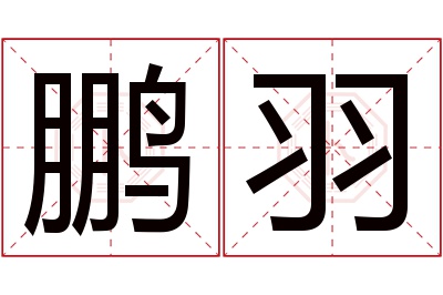 鹏羽名字寓意