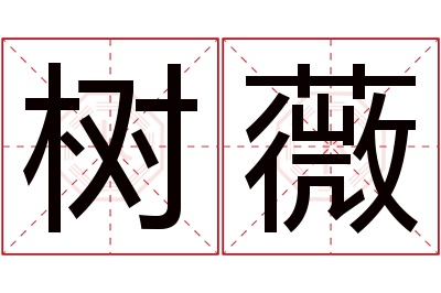 树薇名字寓意