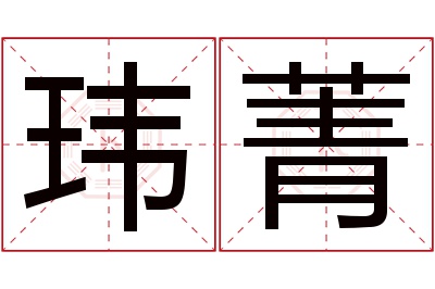 玮菁名字寓意