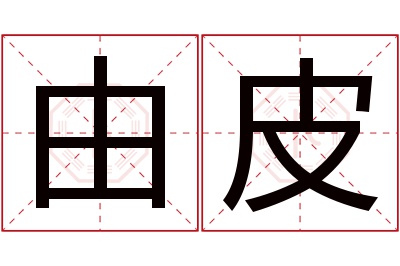 由皮名字寓意