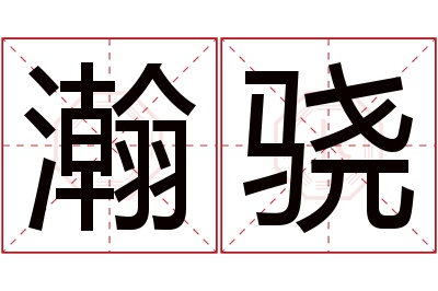 瀚骁名字寓意